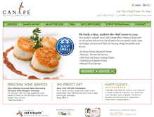 Tablet Screenshot of canapechefservices.com